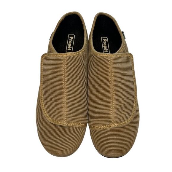 Propet, camel tan corduroy, hook & loop closure, men’s 11.5m, NWOB main image 4